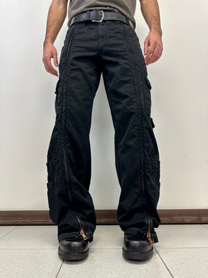 SS2003 D&G parachute full zipper cargo pants