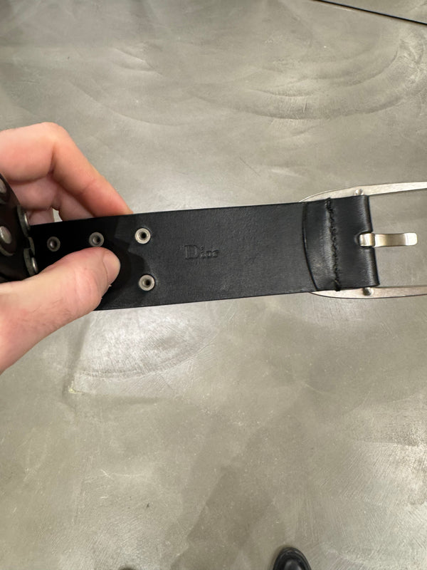 A/W 2003 Dior by Hedi Slimane luster studded belt