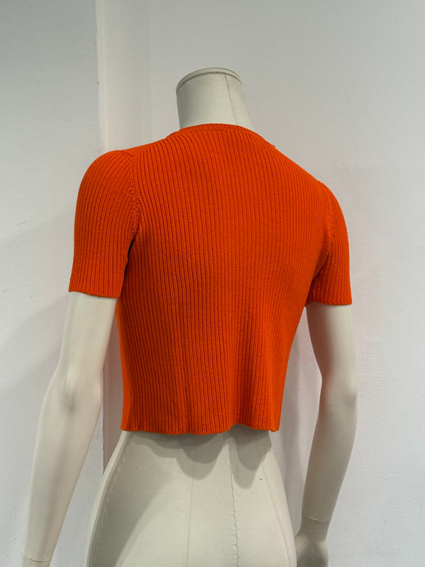 1990s Gucci by Tom Ford ribbed knit top