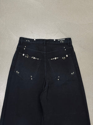 S/S2024 Balenciaga pierced wide-leg jeans