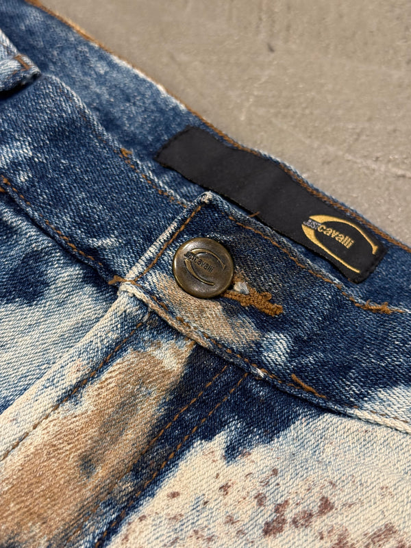2000s Cavalli rust camo pants