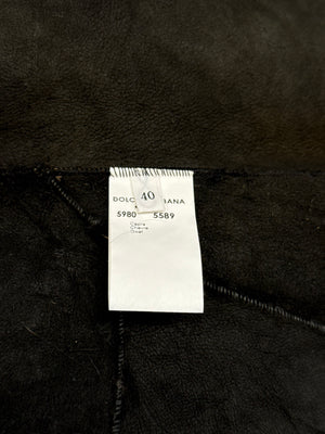 2000s Dolce & Gabbana real fur leather vest
