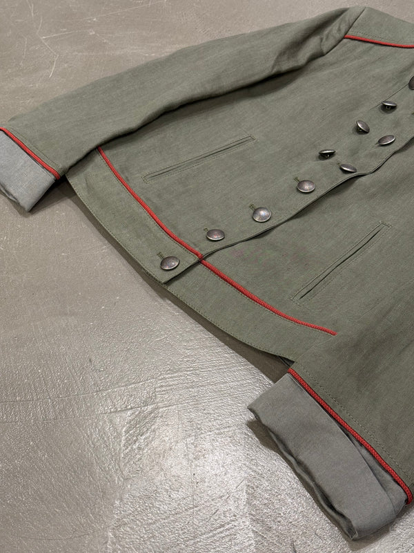2000s Ann Demeulemeester napoleon double breasted officer jacket