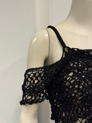 2000s Dolce & Gabbana crochet lace two piece set