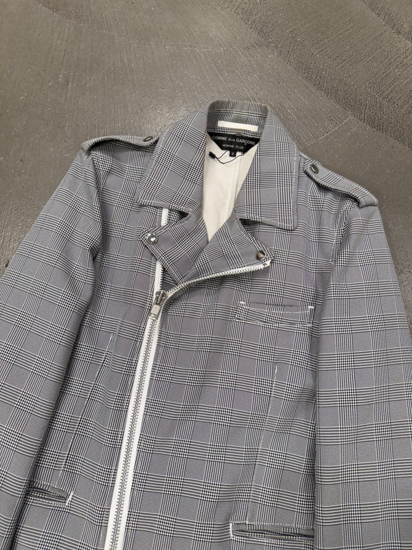 2011 Comme des Garçons checkered zipper jacket