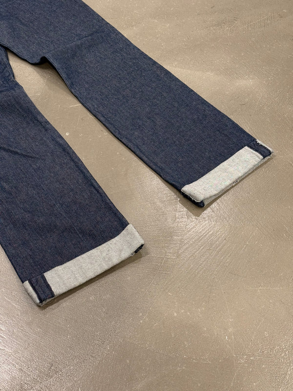 2000s Christian Dior by Galliano "D" back logo capri jeans