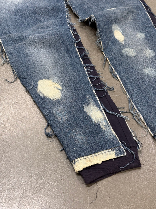 2000s Dolce & Gabbana hybrid denim sweatpants