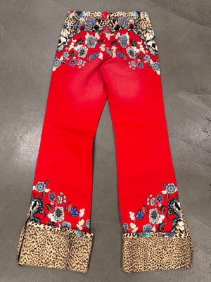 2000s Roberto Cavalli floral printed shorts