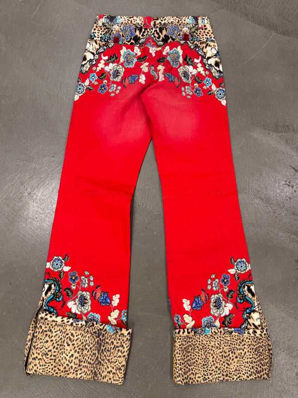 2000s Roberto Cavalli floral printed shorts