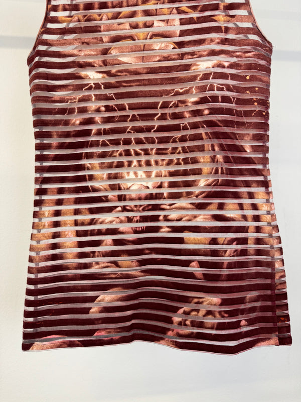 SS2001 Jean Paul Gaultier satan demon tank mesh top