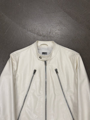 S/S2020 Maison Margiela MM6 five zipper leather jacket