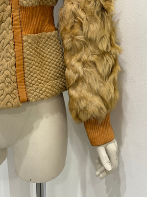 F/W2008 Cavalli rabbit fur hybrid soldier jacket