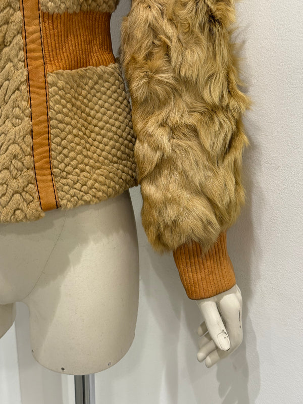 F/W2008 Cavalli rabbit fur hybrid soldier jacket