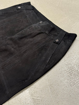 2000s Gucci by Tom Ford paneled moto leather pants
