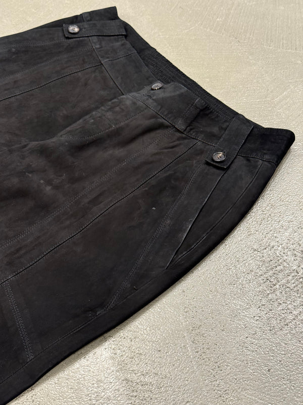 2000s Gucci by Tom Ford paneled moto leather pants