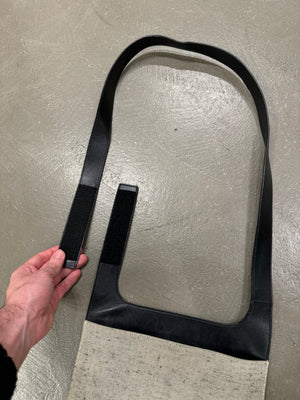 A/W1999 Prada leather and wool shoulder bag