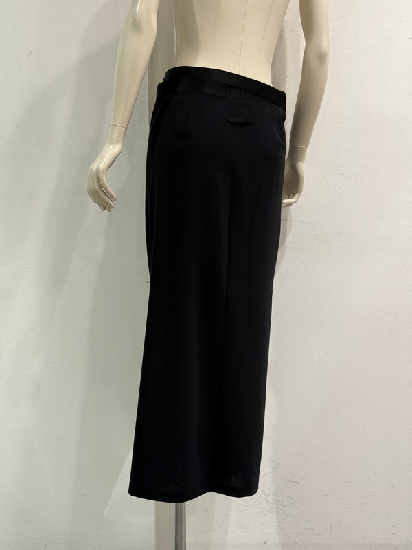 2000s Jean Paul Gaultier wool wrap midi skirt