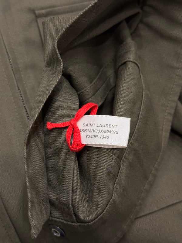 S/S2018 Saint Laurent sample cropped aviator blazer