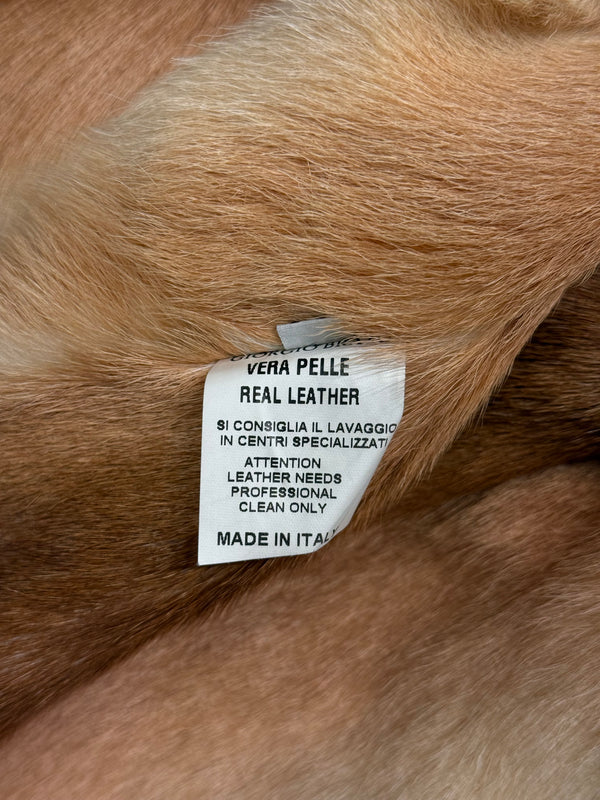 2000s Giorgio Brato real fur leather jacket