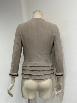 S/S2007 Christian Dior by Galliano runway floral lace cotton jacket