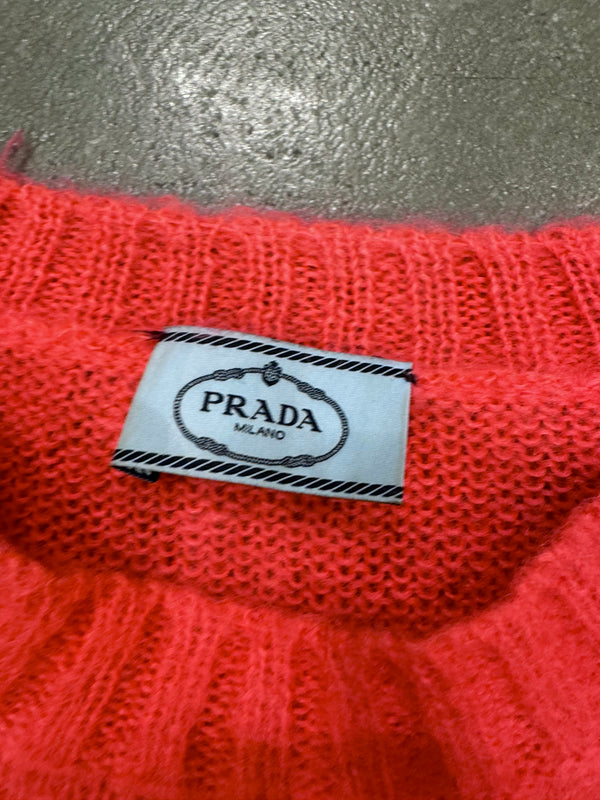 2018 Prada pink mohair sweater