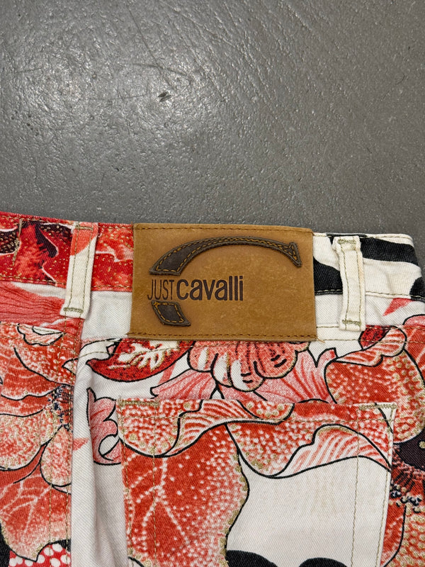 2000s Cavalli floral print pants