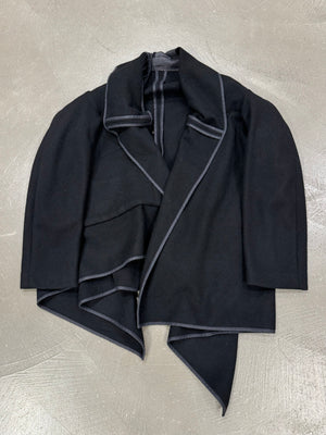 1990s Comme des Garçons asymmetrical wool jacket