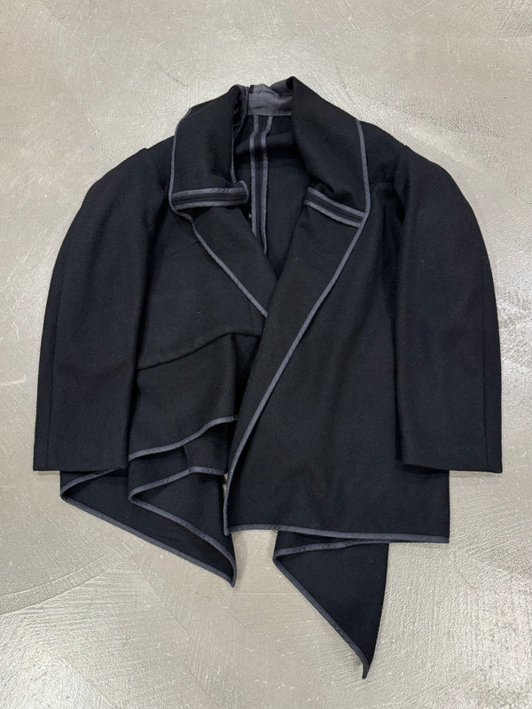 1990s Comme des Garçons asymmetrical wool jacket
