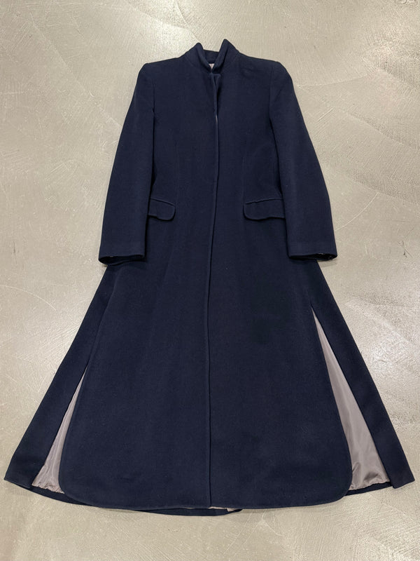 1990s Giorgio Armani side slit long coat