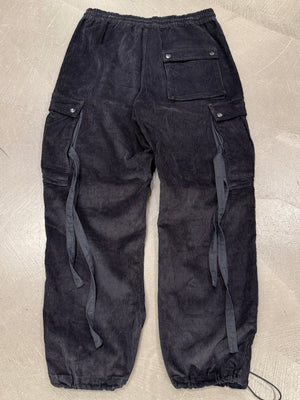 Maharishi corduroy cargo pants with strap detailing
