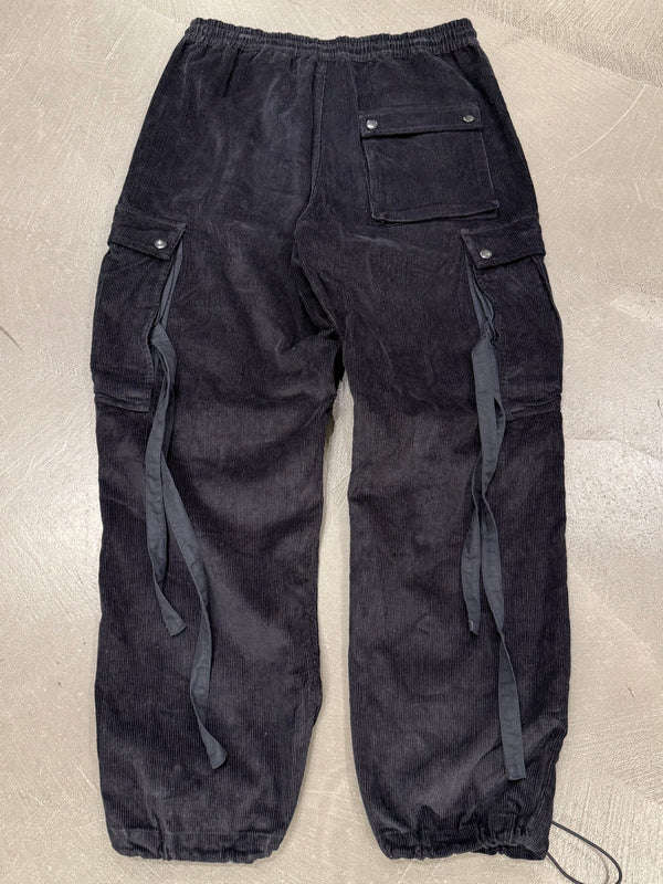 Maharishi corduroy cargo pants with strap detailing