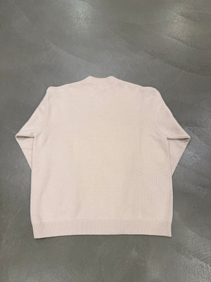 2021 Balenciaga oversize double V-neck knit sweater