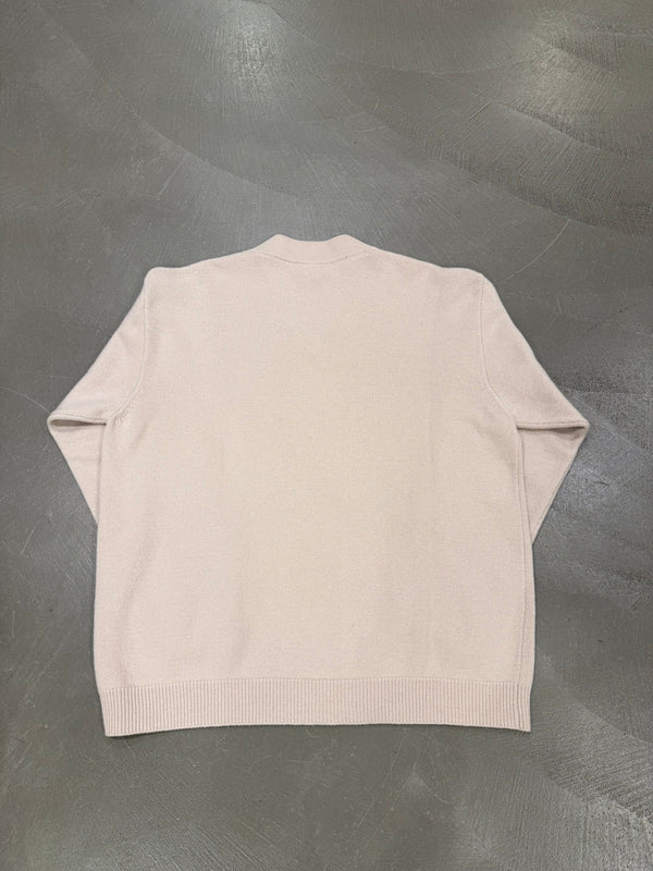 2021 Balenciaga oversize double V-neck knit sweater