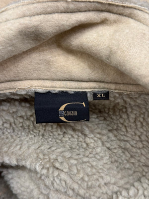 2000s Cavalli faux shearling trucker jacket
