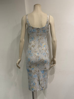 2000s Dolce & Gabbana floral print midi dress