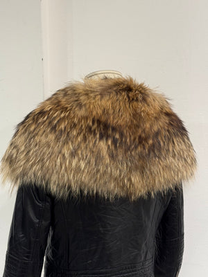 A/W2007 Dsquared2 oversized fur collar moto jacket
