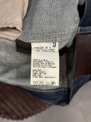 2000s Yohji Yamamoto raw wide leg jeans