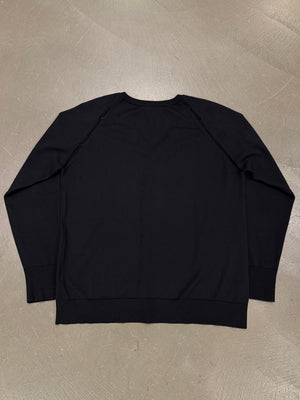 A/W2005 Dior by Hedi Slimane distressed v-neck knit