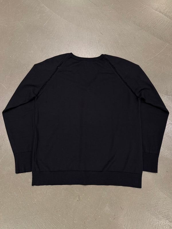 A/W2005 Dior by Hedi Slimane distressed v-neck knit