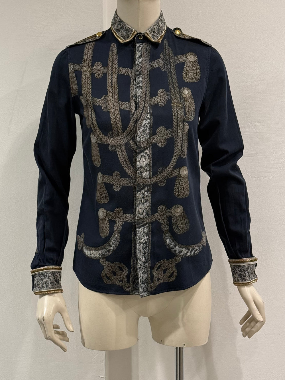 A/W2009 Dolce & Gabbana trompe l’oeil Napoleon officer shirt