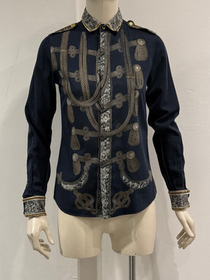 A/W2009 Dolce & Gabbana trompe l’oeil Napoleon officer shirt