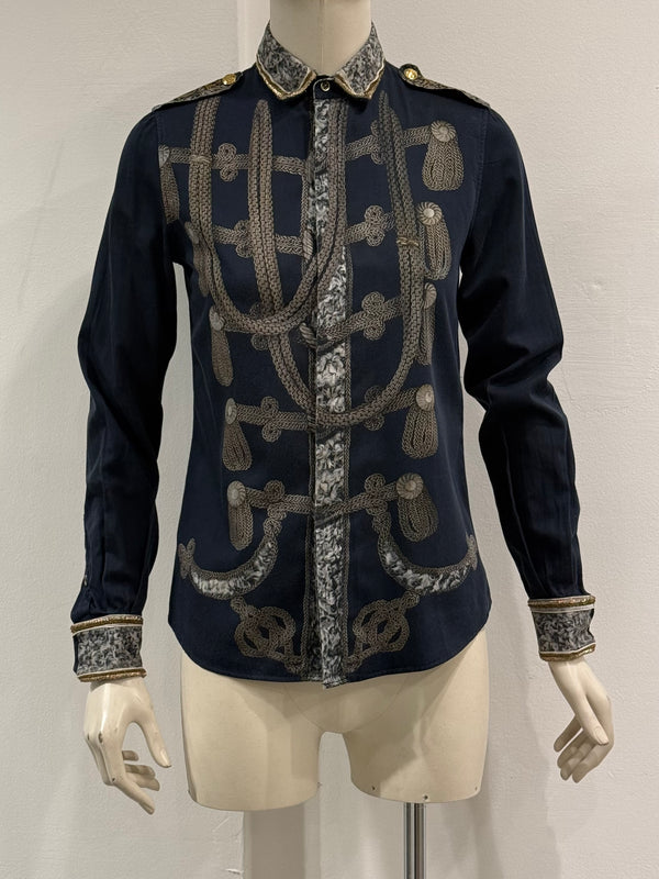 A/W2009 Dolce & Gabbana trompe l’oeil Napoleon officer shirt