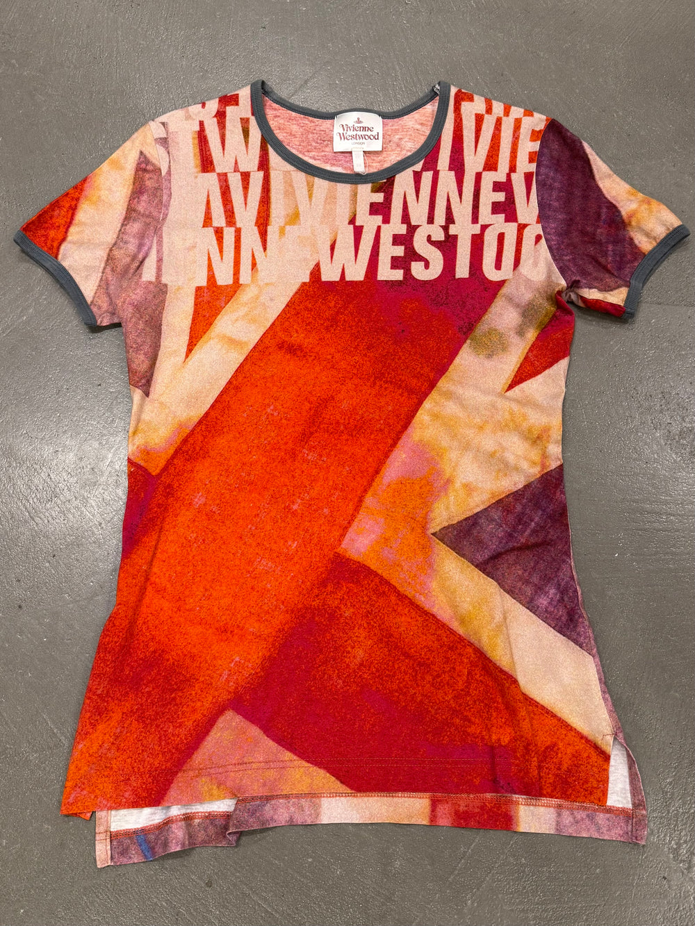 1990s Vivienne Westwood abstract union flag t-shirt