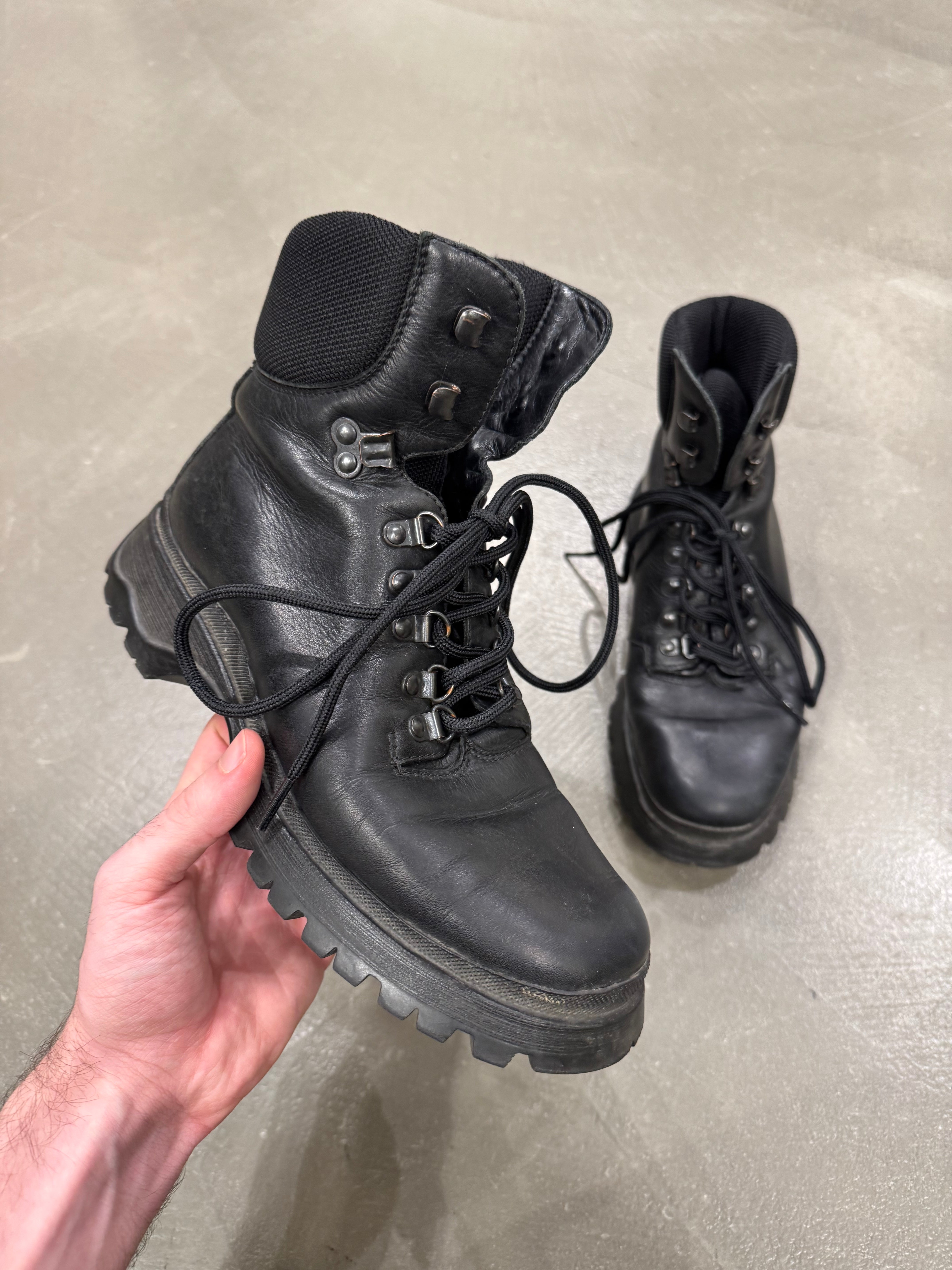 1999 Prada vibram leather boots