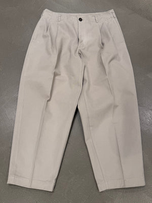 2000s Comme des Garçons off-white cropped trousers