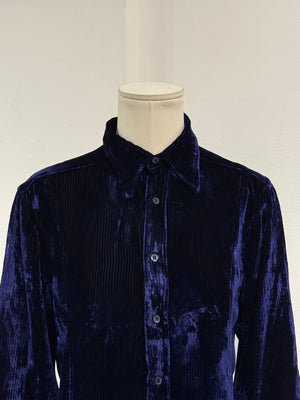 A/W1995 Gucci by Tom Ford velvet iridescent shirt