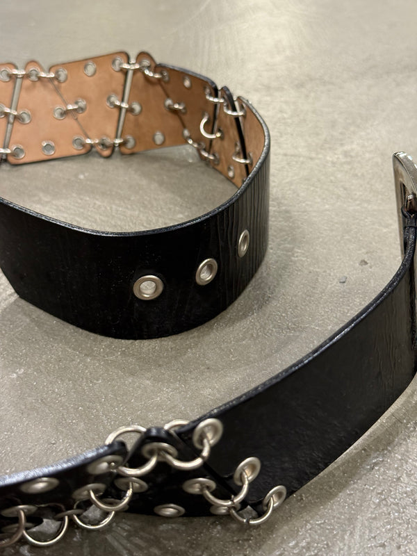 2000s Dolce & Gabbana pierced belts