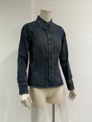 2001 Gucci fitted denim denim jacket