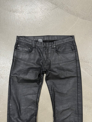 2000s Dior by Hedi Slimane coated jeans