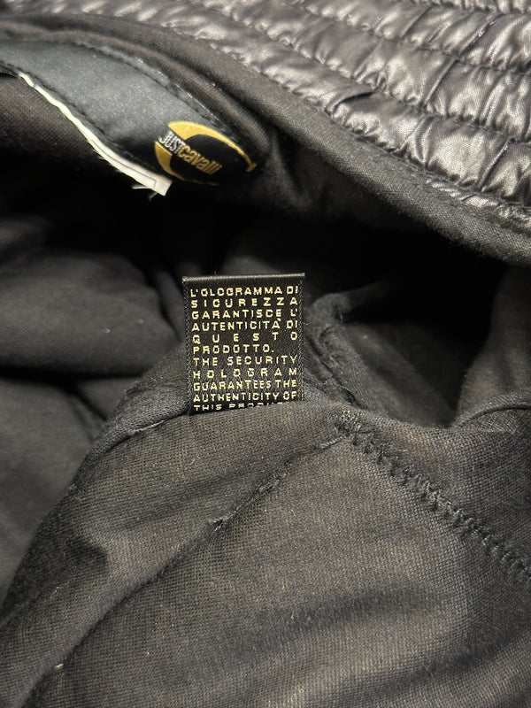 2000s Cavalli ultra-cropped cargo puffer jacket